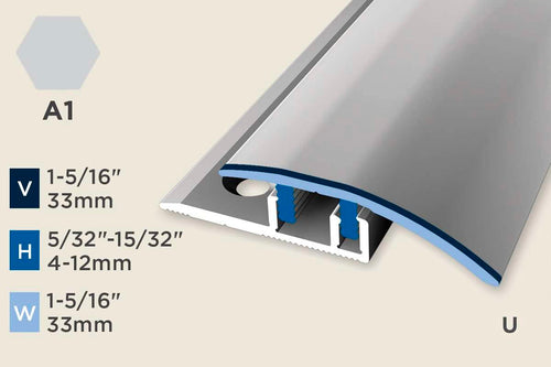 KC-D — Design-Clip – 4-12mm (5/32"-15/32") – Reducer/ADA – Silver
