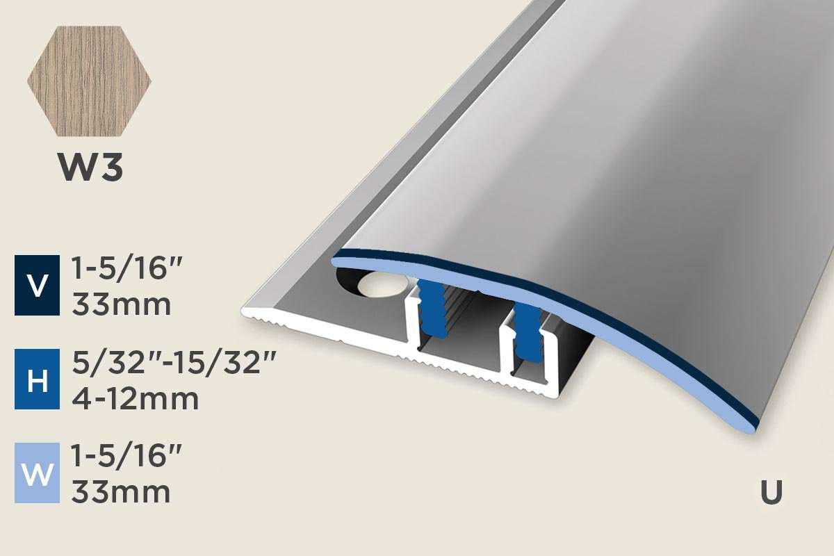 KC-D — Design-Clip – 4-12mm (5/32"-15/32") – Reducer/ADA – Oak Beige Grey