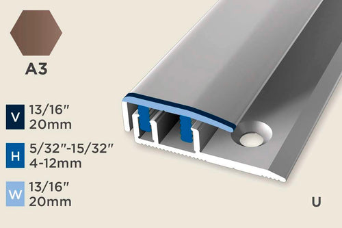 KC-D — Design-Clip – 4-12mm (5/32"-15/32") – Edge Trim – Bronze