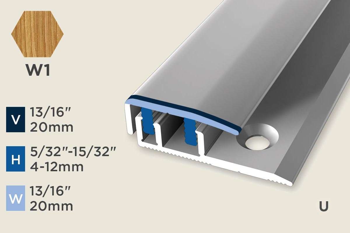 KC-D — Design-Clip – 4-12mm (5/32"-15/32") – Edge Trim – Oak Light