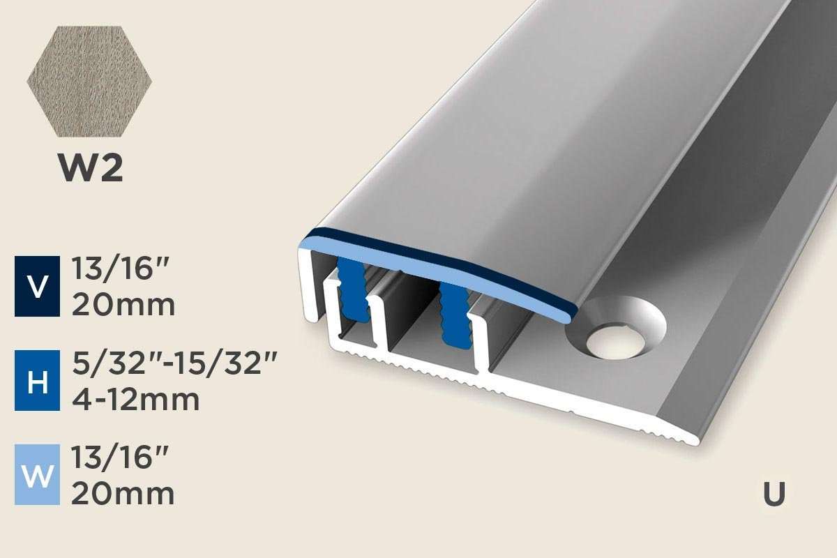KC-D — Design-Clip – 4-12mm (5/32"-15/32") – Edge Trim – Oak Grey
