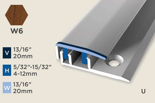 KC-D — Design-Clip – 4-12mm (5/32"-15/32") – Edge Trim – Walnut