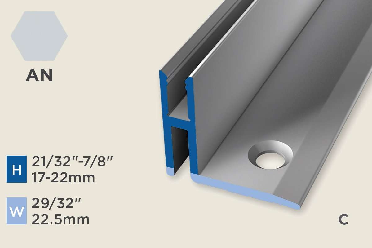 KC-M — Mono-Clip – 7-22mm (21/32"-7/8") – Base – 17-22mm