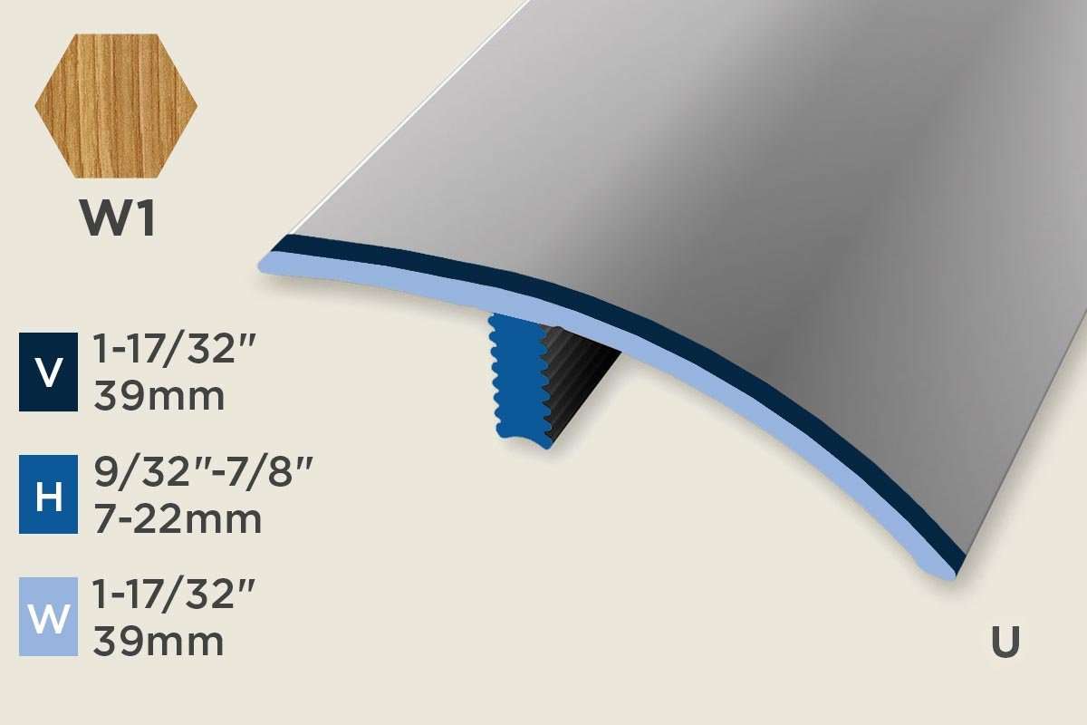 KC-M — Mono-Clip – 7-22mm (9/32"-7/8") – Reducer/ADA – Oak Light