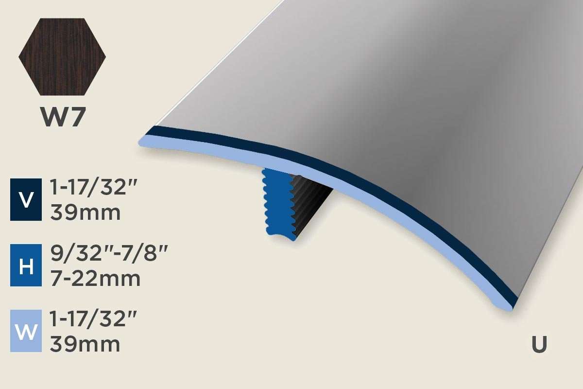 KC-M — Mono-Clip – 7-22mm (9/32"-7/8") – Reducer/ADA – Wenge