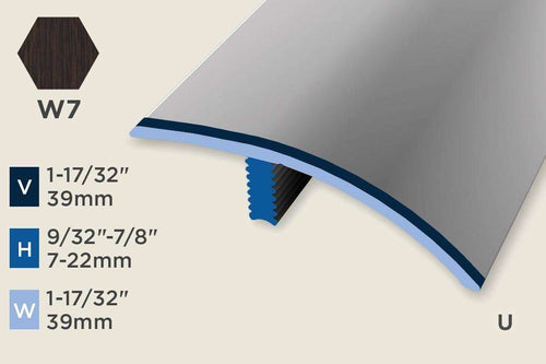 KC-M — Mono-Clip – 7-22mm (9/32"-7/8") – Reducer/ADA – Wenge