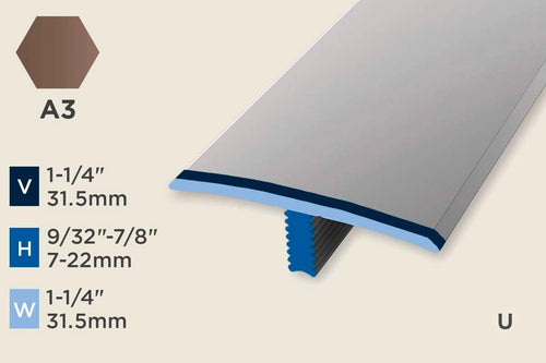 KC-M — Mono-Clip – 7-22mm (9/32"-7/8") – Transition – Bronze