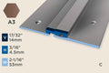 KE-B — Expansion Profile – 4.5mm (3/16") – Countersunk Drilled – Bronze