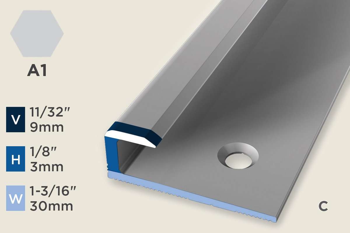 KO-B — Original Profile – End-Cap – Pre-fit – Countersunk – 3mm (1/8") – Silver