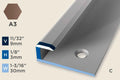 KO-B — Original Profile – End-Cap – Pre-fit – Countersunk – 3mm (1/8") – Bronze