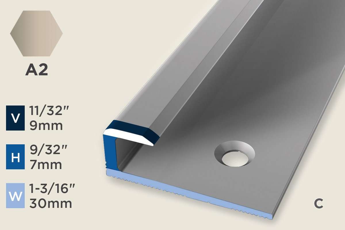 KO-B — Original Profile – End-Cap – Pre-fit – Countersunk – 7mm (9/32") – Sand