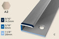 KO-C — Original Profile – End-Cap – Pre-fit – Ridged/Countersunk – 8mm (5/16") – Sand