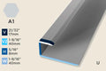KO-D — Original Profile – Double-Sided – Pre-fit – 8mm (5/16") – Silver