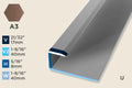 KO-D — Original Profile – Double-Sided – Pre-fit – 8mm (5/16") – Bronze