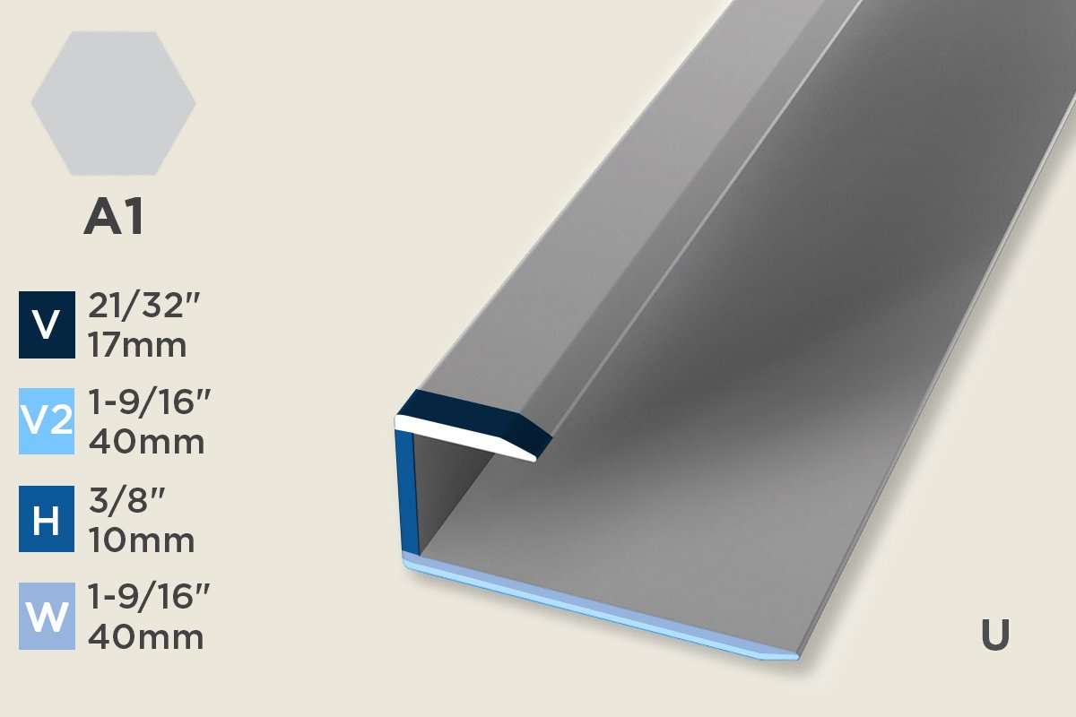KO-D — Original Profile – Double-Sided – Pre-fit – 10mm (3/8") – Silver