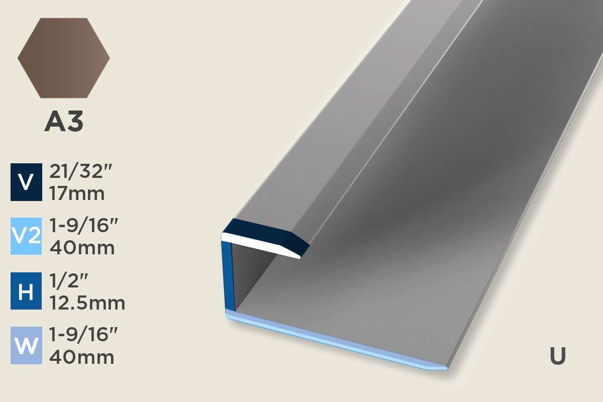 KO-D — Original Profile – Double-Sided – Pre-fit – 12.5mm (1/2") – Bronze