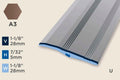 KR-B — Ramp Profile – 5mm (7/32") – Unpunched – Retrofit/ADA – Bronze