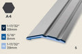 KR-C — Ramp Profile – Self-Stick – Retrofit – 8mm (5/16") – Matte Black Powder Coat