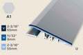 KR-F — Ramp Profile – Smooth – Pre-fit – Silver – 9mm (11/32")