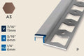 KR-I — Ramp Profile – Pre-fit – Punched/ADA – 8mm (5/16") – Bronze