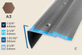 KS-F — Stair Nosing – Retrofit – PVC Insert – 50mm (1-31/32") – Bronze