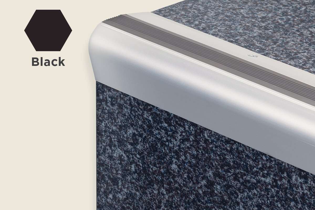 KS-PVC — PVC Insert – Ridged Surface – Black