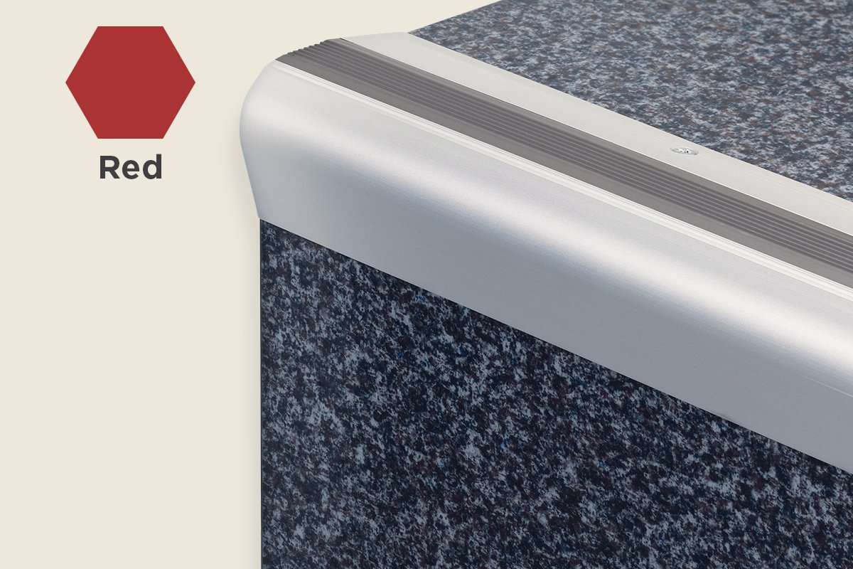 KS-PVC — PVC Insert – Ridged Surface – Red