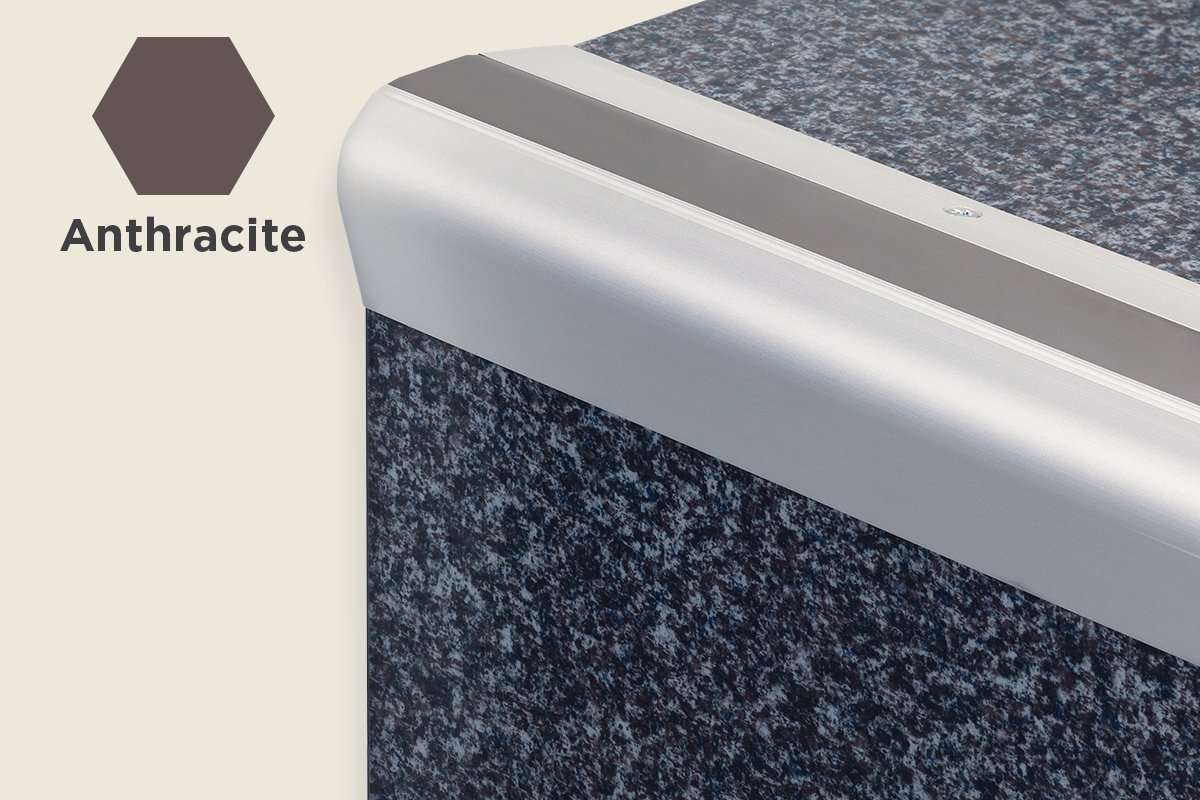 KS-PVC — PVC Insert – Smooth Surface – Anthracite