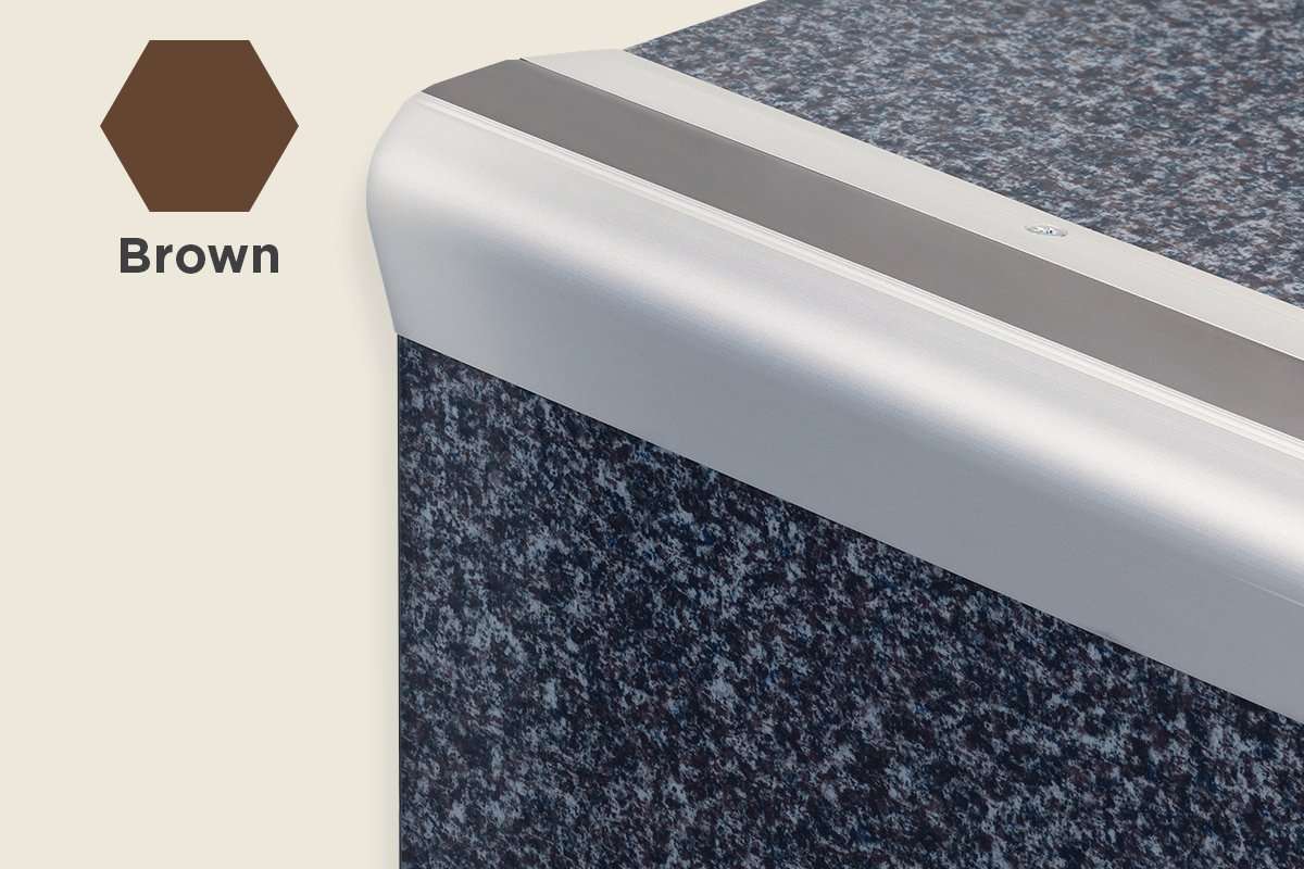 KS-PVC — PVC Insert – Smooth Surface – Brown