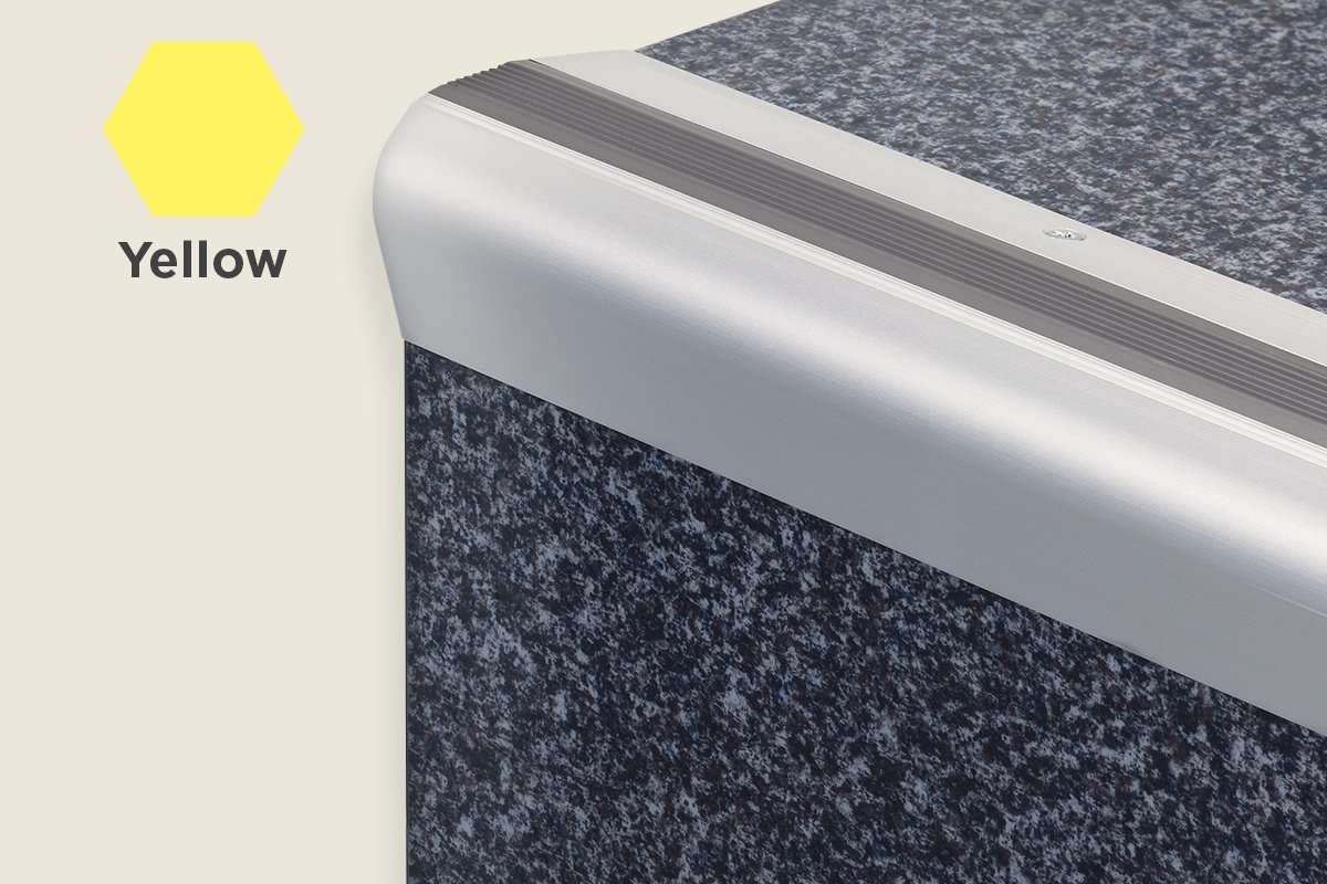KS-PVC — PVC Insert – Ridged Surface – Yellow