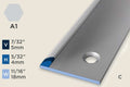KT-A — Transition Profile – Pre-fit Edge Trim – 4mm (5/32") – Countersunk – Silver