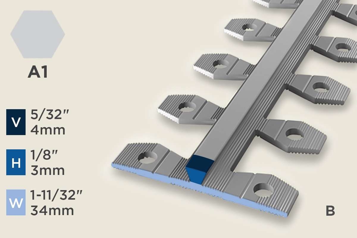 KT-B — Transition Profile – Pre-fit – 3mm (1/8") – Bendable – Silver