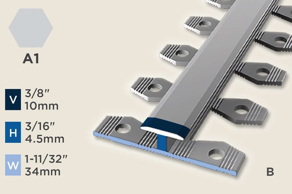 KT-C — Transition Profile – Pre-fit – 4.5mm (3/16") – Bendable – Silver