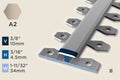 KT-C — Transition Profile – Pre-fit – 4.5mm (3/16") – Bendable – Sand