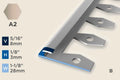 KT-F — Transition Profile – Pre-fit Edge Trim – 3mm (1/8") – Bendable – Sand