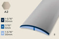 KT-I — Transition Profile – Retrofit – Self-Stick – 30mm (1-3/16") – Sand
