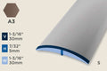 KT-I — Transition Profile – Retrofit – Self-Stick – 30mm (1-3/16") – Bronze