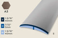 KT-I — Transition Profile – Retrofit – Self-Stick – 40mm (1-9/16") – Bronze