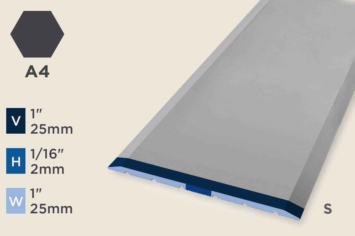 KT-L — Transition Profile – Retrofit – Self-Stick – 25mm (1") – Matte Black Powder Coat