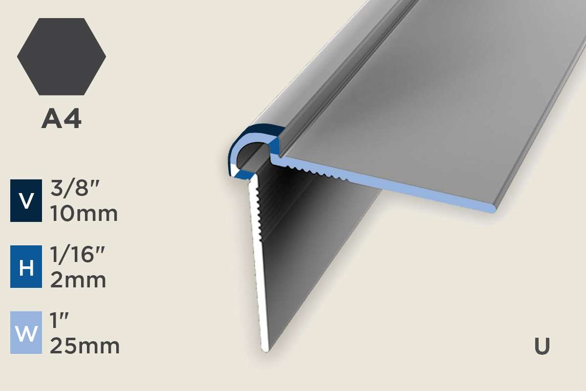 KW-H — Wall Protection Profile – Pre-fit – Unpunched – 2mm (1/16") – Matte Black Powder Coat