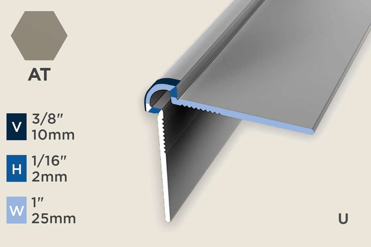 KW-H — Wall Protection Profile – Pre-fit – Unpunched – 2mm (1/16") – Sand