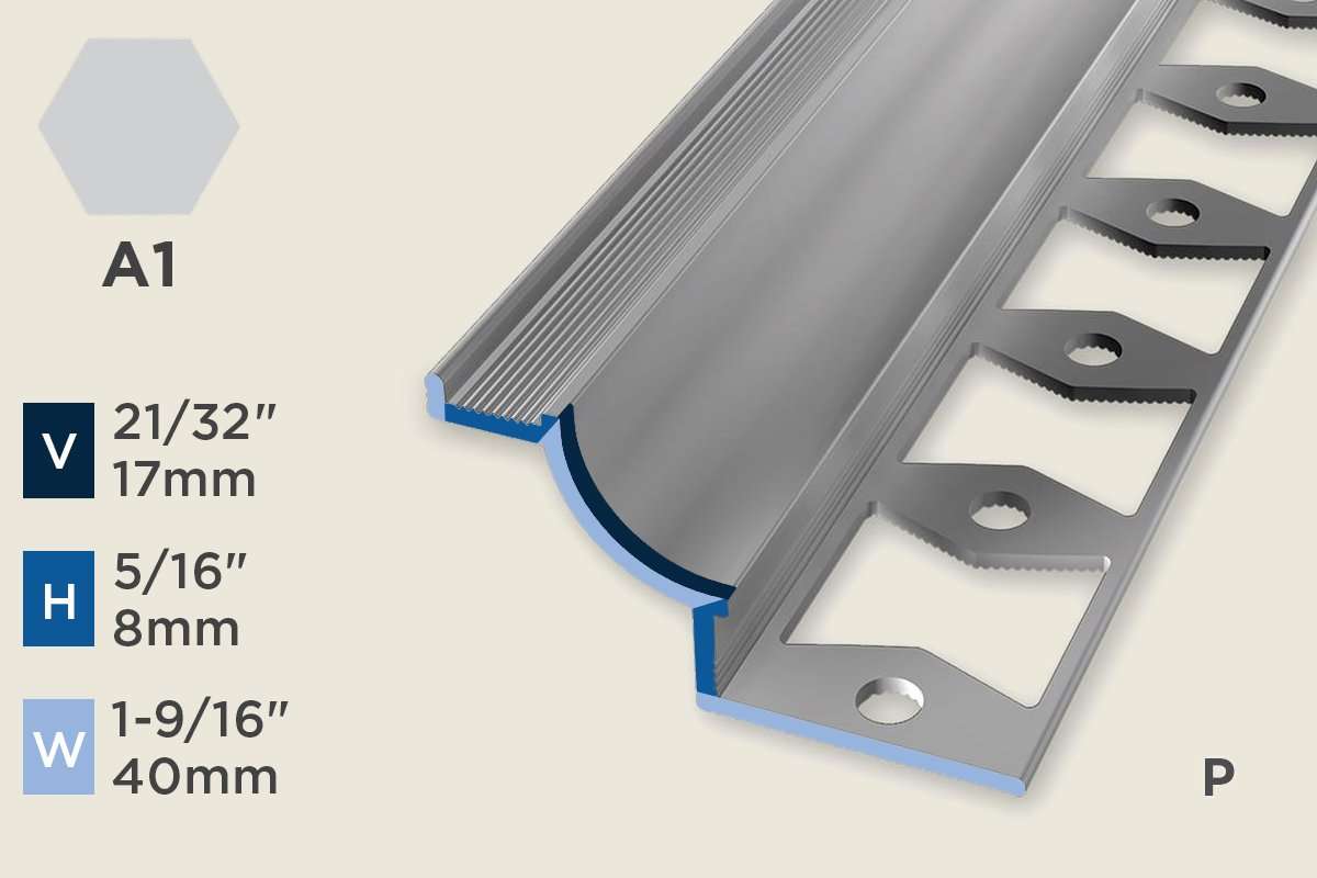 KW-Q — Wall Protection Profiles – Pre-fit – Punched – 8mm (5/16") – Silver