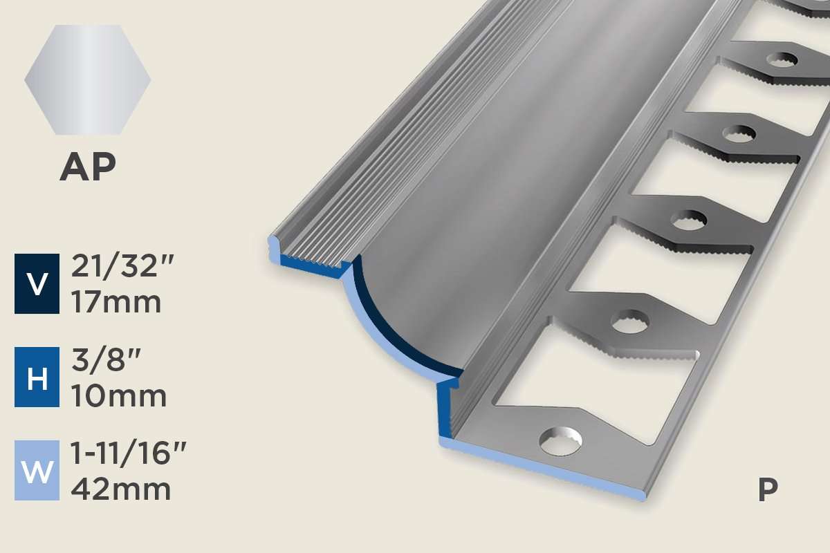 KW-Q — Wall Protection Profiles – Pre-fit – Punched – 10mm (3/8") – Polished