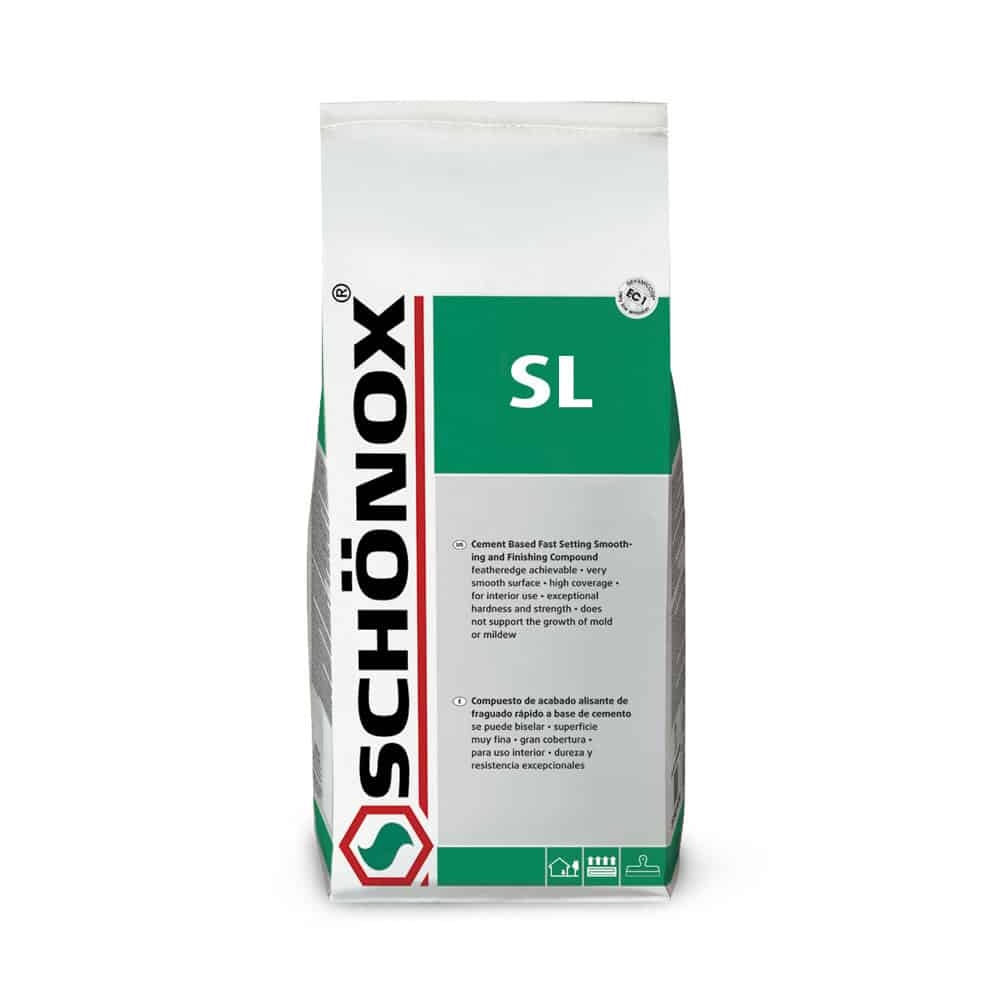 Schönox SL smoothing and finishing compound — 10 lb paper bag